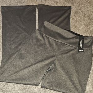 Shosho Gray Tummy Control Leggings Comfortable and Versatile #ZZ